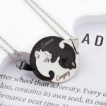 Embrace Sisterhood & Friendship – Custom Cat Necklace Duo – For Best Friends and Cat Lovers Alike - Image 4