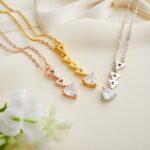 Embrace Our Bond – Custom Triangle Initial Necklace with Sparkling Zirconia – For Sisters, Friends & Your Tribe - Image 3
