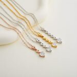 Embrace Our Bond – Custom Triangle Initial Necklace with Sparkling Zirconia – For Sisters, Friends & Your Tribe - Image 5