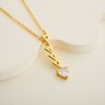 Embrace Our Bond – Custom Triangle Initial Necklace with Sparkling Zirconia – For Sisters, Friends & Your Tribe - Image 6
