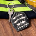 Carry Courage Close – Custom Firefighter Helmet Keychain – A Tribute for Heroes and Their Loved Ones - Image 2