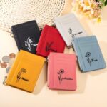Personalized birth flower wallet for cherished memories