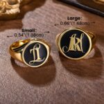 Embrace Your Story – Stacked Initials Signet Ring – A Timeless Treasure for Him & Her - Image 8