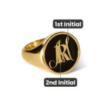 Embrace Your Story – Stacked Initials Signet Ring – A Timeless Treasure for Him & Her - Image 10