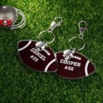 Carry the Game Close – Custom Football Keychain Duo – For Players and Fans Who Treasure Every Play - Image 2