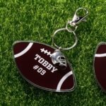 Carry the Game Close – Custom Football Keychain Duo – For Players and Fans Who Treasure Every Play - Image 3
