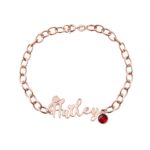 Embrace the Spirit of the West – Custom Name Cowboy Hat Bracelet with Birthstone – For the Cowboy or Cowgirl in Your Heart - Image 11