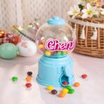 Personalized Pink Candy Dispenser With Crown – Fun Easter Gashapon Jar For Kids & Grandkids - Image 3
