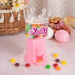 Personalized Pink Candy Dispenser for Easter joy