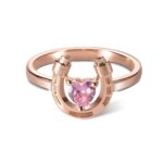 Embrace Luck and Love – Heart Birthstone Horseshoe Ring – For Moms, Daughters & Horse Enthusiasts - Image 10
