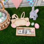 Personalized Easter Bunny Money Holder – Wooden Basket Stuffer & Decor For Kids, Teens & Family - Image 2