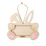 Personalized Easter Bunny Money Holder – Wooden Basket Stuffer & Decor For Kids, Teens & Family - Image 6