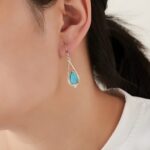 Embrace Timeless Beauty – Vintage Turquoise Teardrop Earrings – For Her Most Cherished Moments - Image 7