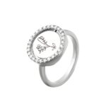 Custom birth flower ring for cherished family moments