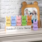 Celebrate Family With a Custom Grandma Bunny Block Set – Personalized Easter Tiered Tray Decoration & Table Sign - Image 3