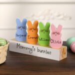 Celebrate Family With a Custom Grandma Bunny Block Set – Personalized Easter Tiered Tray Decoration & Table Sign - Image 6