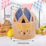 Personalized Easter Bunny Basket – Plush Rabbit Candy Tote & Storage Bucket For Kids & Family - Image 5