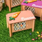 Personalized Easter Bunny Hutch – Custom Wooden Carrot Décor & Treat Holder (For Kids & Family) - Image 2