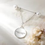 Embrace Loved Ones Close – Custom Bridal Bouquet Charm with Photo & Engraving – A Cherished Wedding Keepsake for Her - Image 3
