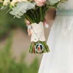 Embrace Loved Ones Close – Custom Bridal Bouquet Charm with Photo & Engraving – A Cherished Wedding Keepsake for Her - Image 4