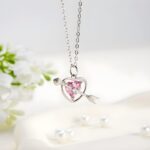 Embrace Eternal Love – Heart Birthstone Arrow Necklace – For Her Most Cherished Moments - Image 4