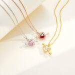 Embrace Eternal Love – Heart Birthstone Arrow Necklace – For Her Most Cherished Moments - Image 6