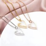Carry Her Name Close to Heart – Custom Sterling Silver Heart Necklace – For Cherished Women & Special Moments - Image 2