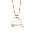 Carry Her Name Close to Heart – Custom Sterling Silver Heart Necklace – For Cherished Women & Special Moments - Image 8