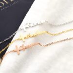 Embrace Faith and Name – Handcrafted Cross Name Bracelet – A Cherished Keepsake for Her Special Moments - Image 4