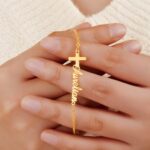 Embrace Faith and Name – Handcrafted Cross Name Bracelet – A Cherished Keepsake for Her Special Moments - Image 6