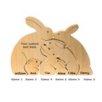 Celebrate Easter Together with a Custom Wooden Bunny Family Puzzle – A Heartwarming Keepsake for Parents and Kids - Image 6