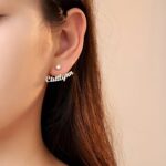 Embrace Your Story – Custom Name & Birthstone Wrap Earrings – A Cherished Treasure for Her Special Moments - Image 5