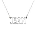 Carry Her Name Close – Custom Hollow Font Name Necklace – A Tender Treasure for Her Special Day - Image 2