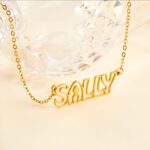Carry Her Name Close – Custom Hollow Font Name Necklace – A Tender Treasure for Her Special Day - Image 5