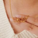 Carry Her Name Close – Custom Hollow Font Name Necklace – A Tender Treasure for Her Special Day - Image 8