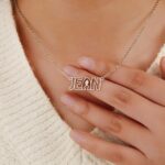 Carry Her Name Close – Custom Hollow Font Name Necklace – A Tender Treasure for Her Special Day - Image 10