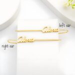 Embrace Your Name in Silver – Elegant Ear Wrap Earrings – A Cherished Keepsake for Her - Image 8