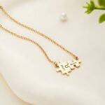 Celebrate the Unbreakable Bond – Engraved Puzzle Necklace for Autism Moms – A Heartfelt Tribute for Mother's Day & Beyond - Image 2