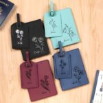 Embrace Your Journey – Custom Birthflower Passport & Card Holder – For Her Special Adventures - Image 3