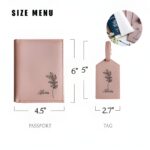 Embrace Your Journey – Custom Birthflower Passport & Card Holder – For Her Special Adventures - Image 7
