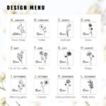 Embrace Your Journey – Custom Birthflower Passport & Card Holder – For Her Special Adventures - Image 8