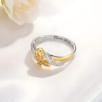 Embrace Strength and Hope – Custom Breast Cancer Ribbon Ring – For Courageous Women Facing the Journey - Image 2