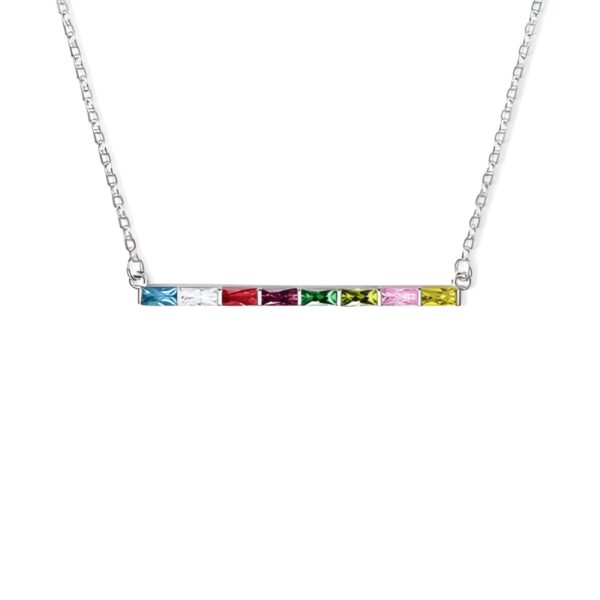 Birthstone pendant necklace for family keepsake