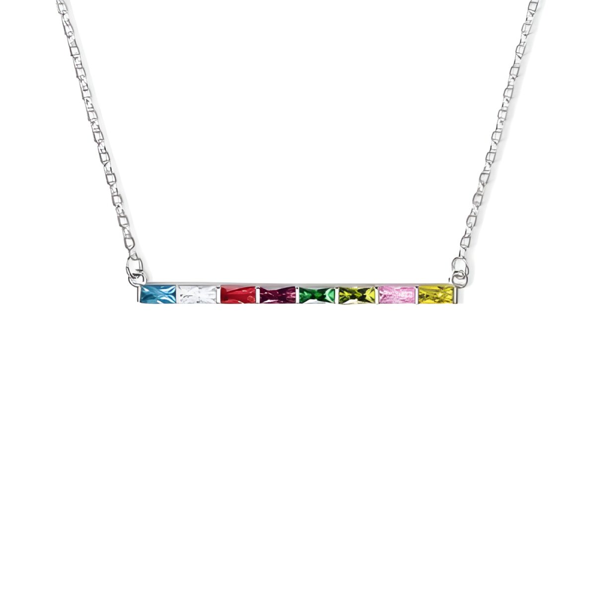Birthstone pendant necklace for family keepsake