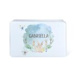 Personalized Easter Bunny Cookie Tin for kids