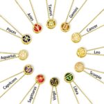 Embrace Her Story – Birthflower & Zodiac Necklace with Name – A Cherished Keepsake for Mom or Her - Image 9