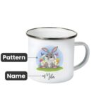 Personalized Easter Bunny Enamel Mug – Custom 11oz Hot Cocoa & Coffee Cup For Kids, Girls, Boys & Toddlers - Image 7