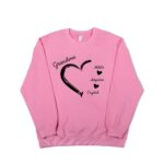 Wear Your Heart Proudly – Custom Grandma & Grandkids Name Shirt – For Cherished Nana Moments - Image 11