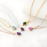 Celebrate Her Essence – Birthstone Necklace of Timeless Elegance – For Mom, Grandma, and Cherished Friends - Image 3