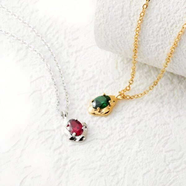 Personalized birthstone necklace for her, a heartfelt gift